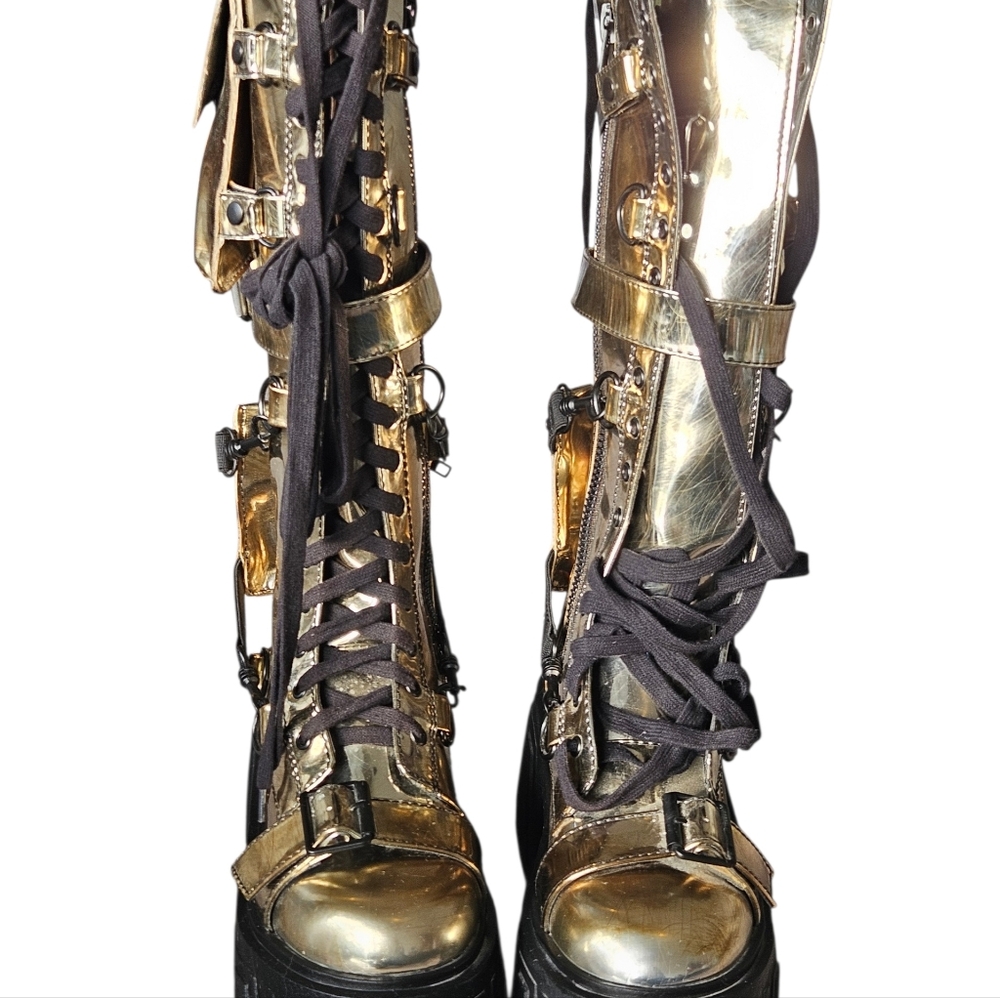 NWT Distressed Utopia Elements Knee High Boots - Picture 4 of 5